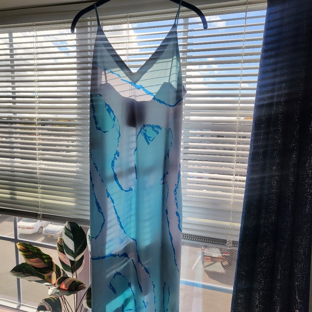 Simon Miller Blue and White Patterned Dress